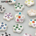 ME05 DIY Jewelry Accessory Handmade Copper and Brass Natural Pearl Zircon Charms Necklace Making Findings 1pcs/Lot