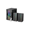 Wooden Independent Bass bluetooth Speaker Full Range Wireless Phone Professional Gaming Speaker 25W RGB Running Light Speaker