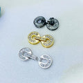 C313 6-9mm 925 Sterling Silver 18K Gold Plated Pearl Clasp for Jewelry Wholesale Metal Cord Ends Clasp Necklace/bracelet Clasp