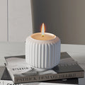 OEM Luxury Handmade Concrete Table Candle Jars Custom Logo Coloured for Home Decoration Factory Price