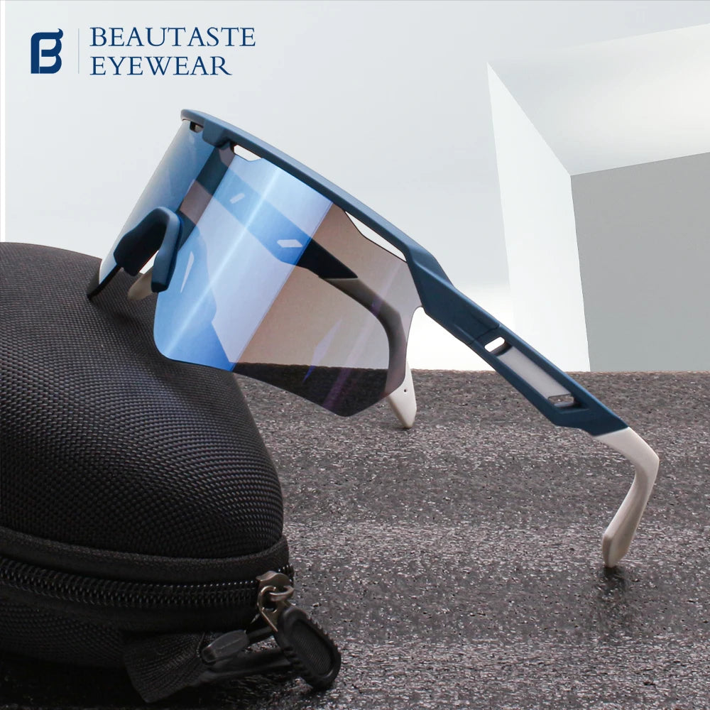 Fashionable Polarized Sports Sunglasses for Men and Women Popular for Outdoor Activities Sports Traveling