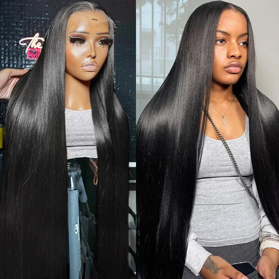Cheap Quality Natural Straight Braided Wig Human Hair Lace Front Wig for Black Women Wholesale Transparent Hd Lace Frontal Wig