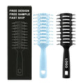 Custom Logo Vented Hair Brush Detangling Hair Brush With Ball Tipped Bristles Scalp Massage Brush for Dry Wet in Use
