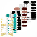 Factory Price Hotselling Gold Foil Nail Art Wrap Autumn Nail Polish Designs Support Mixed Nail Stickers