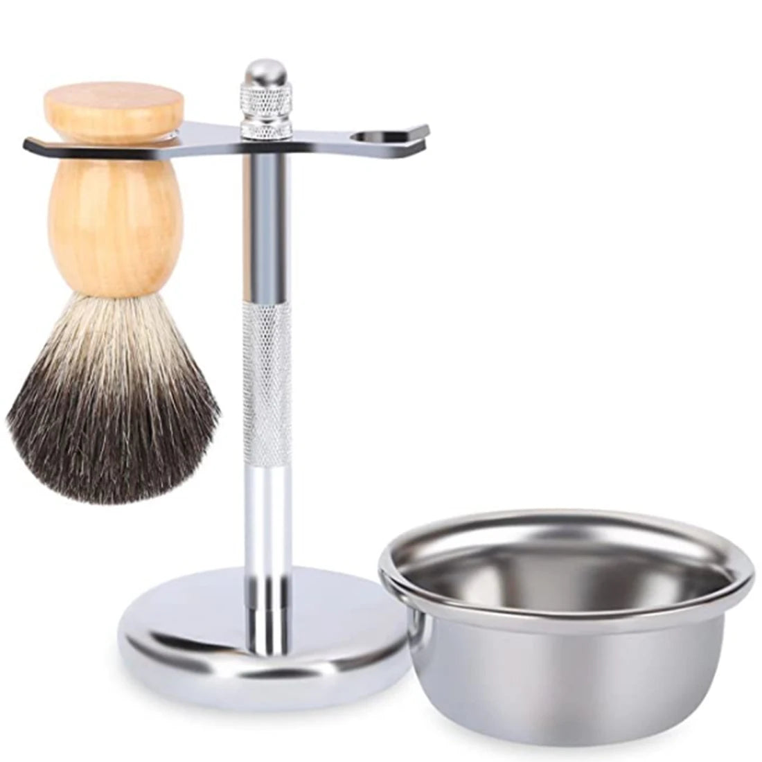 ZY Shaving Brush and Bowl Kit Shaving Brush Set Shaving Soap Bowl and Stand Badger Hair Shaving Brush Holder Barber Brush