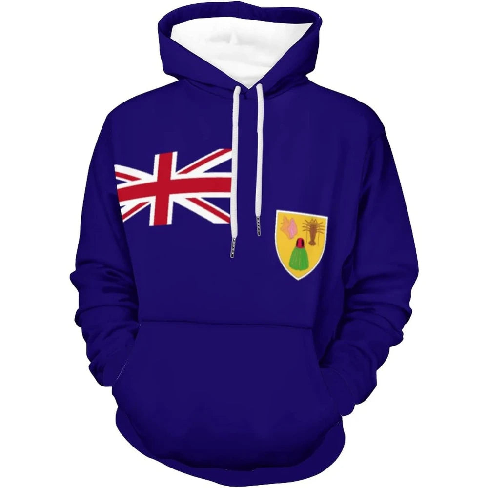 Fitspi Wholesale Custom Casual Pullover Hoodies British Flag Hooded Sweatshirts Tops