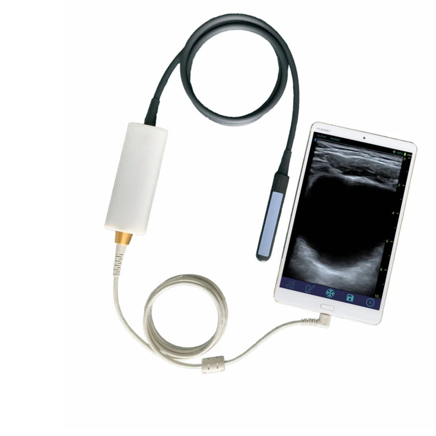 USB Rectal Black White Ultrasound Probe 64 Elements Veterinary Ultrasound Machine for Cattle Use DARPPON UL8-4T 4/6/8MHz MegaBDM