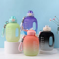Fitness Sports Water Bottle with Handle & Strap Customized Logo 1L 1.5L 2L Motivational Water Bottle