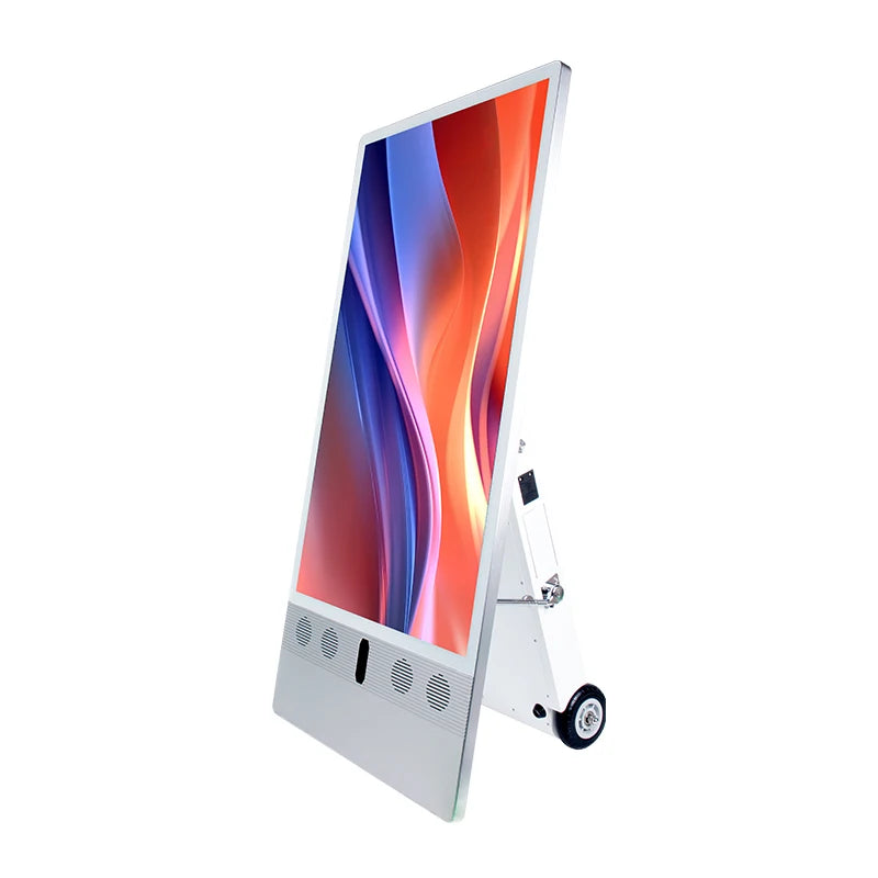 Folding Advertising Screen Advertising Screen Wheels Outdoor Lcd Display Screen Advertising