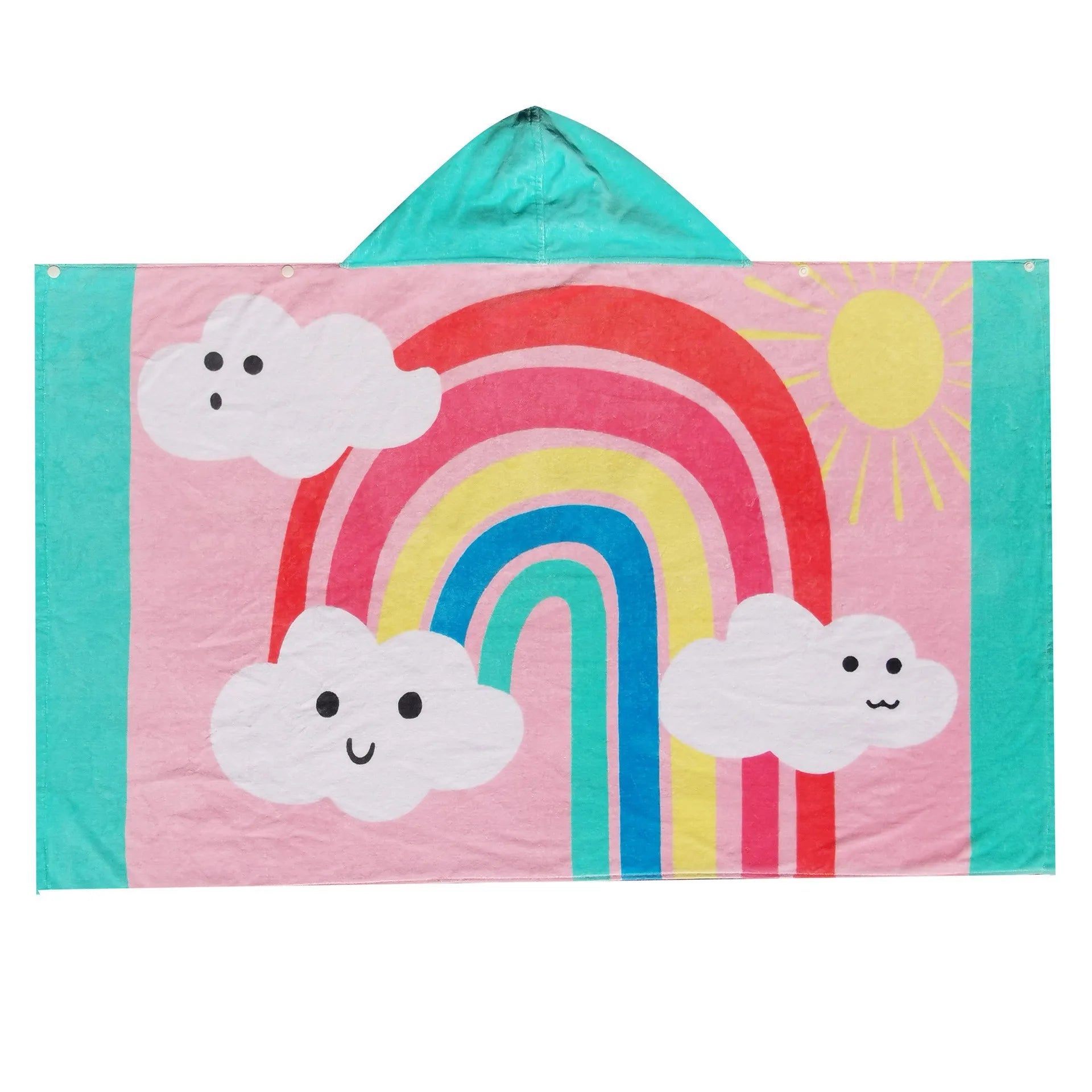 Customized Children's Swim Bath Towel Surf Robe Kid Custom Printed Cotton Poncho Kids Hooded Beach Towel