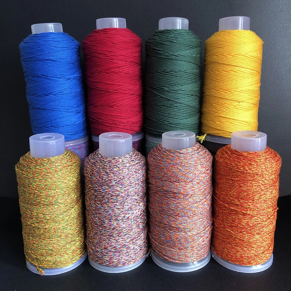 Wholesale 1.2mm Handmade Soft Braided Cotton Rope Jewelry Making DIY Cross Stitch Accessories Bracelet Braid String Necklace
