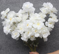 White Artificial Single Flower Leaves for Wedding Outdoor Decoration Artificial Flowers