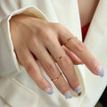 Hot Selling Women 1mm Plain Gold Rings Size 3-10 Stacking Rings Girls Plain Thin Silver/Gold Stainless Steel Waterproof Ring