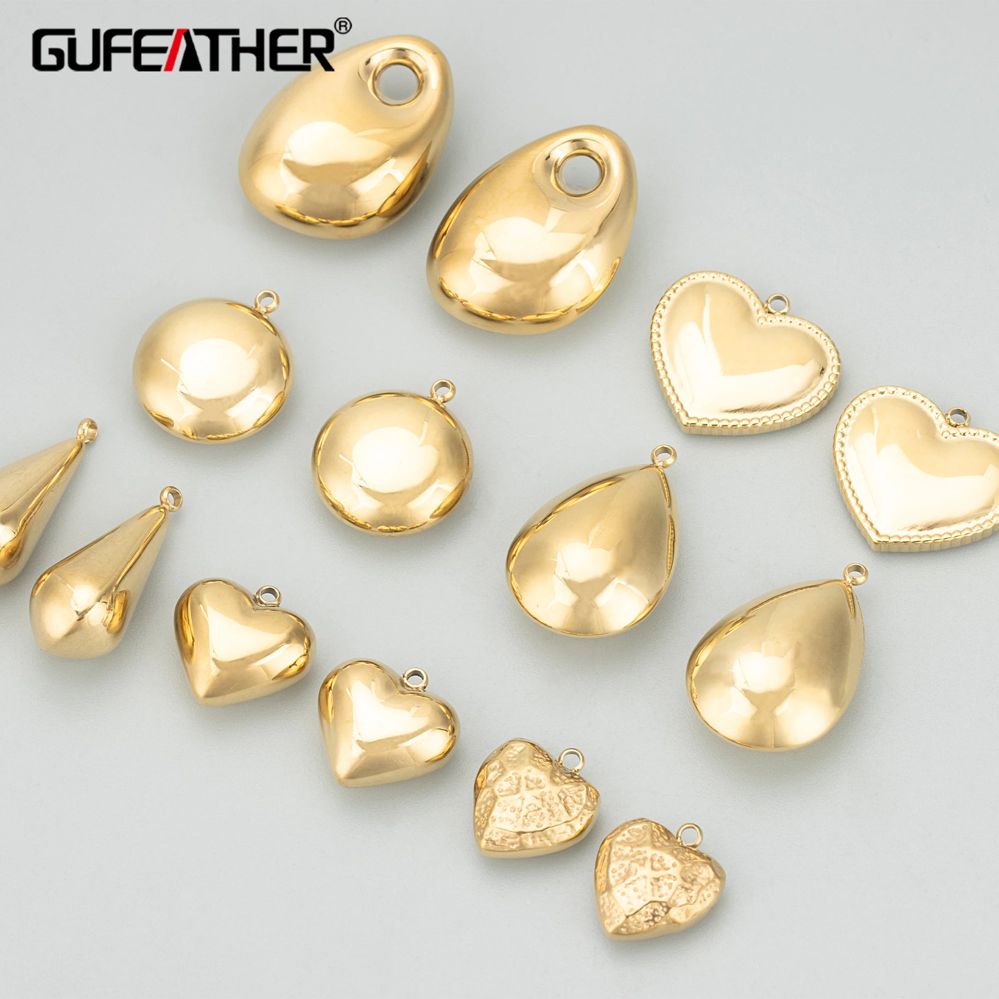 ME60 316L Stainless Steel Nickel-Free Jewelry Accessories DIY Pendants & Necklaces Making Findings 4pcs/Lot