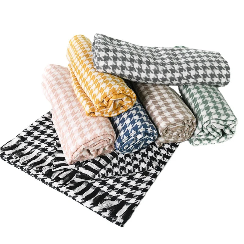 Autumn and Winter Men's Double-Sided Silk Satin Scarf New European and American Design With Leopard Print Cotton Twill Style