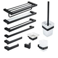 Modern Foldable Stainless Steel Heated Hotel Bathroom Towel Rack Set 10 PCS Accessories Set for Home
