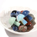 DIY Factory Wholesale Bulk Gemston Carved Blue Sodalite Mushroom Mini Crystal Mushrooms