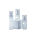 New Design Airless Serum Bottle 50g Glass Refillable 15ml/30ml/50ml Capacity Cosmetics Plastic Cap Vacuum Pump Inner PP Tube