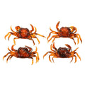 4PCS Soft Fishing Crab Lures Bait Artificial with Hooks Simulation Saltwater Lure