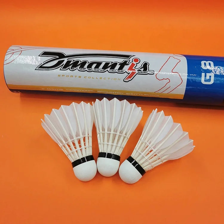 Hot Selling White Duck or Goose Feather Shuttlecocks Durable Badminton Shuttle Cocks High Quality Cheap Badminton Equipment