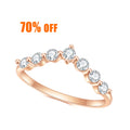 OL1024 Abiding Shield Color Retention Plating Tech Round Moissanite Diamond Jewelry Factory Sterling Silver Ring Wedding Band