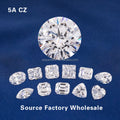 Wholesale Price White Cubic Zirconia Round Shape Loose Gemstones AAA 5A 7A Grade CZ Stone for Gemstone Jewelry