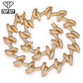 Hip Hop Luxury 23mm Cuban Chain 18K Gold and White Gold Plated Jewelry S Shape Cuban Link Chain Christmas Gift Men