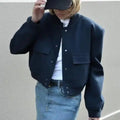 S-XL Women's  Jacket Fashion With Pockets Autumn Jackets Coat Long Sleeve Casual New in Outerwears Chic Tops