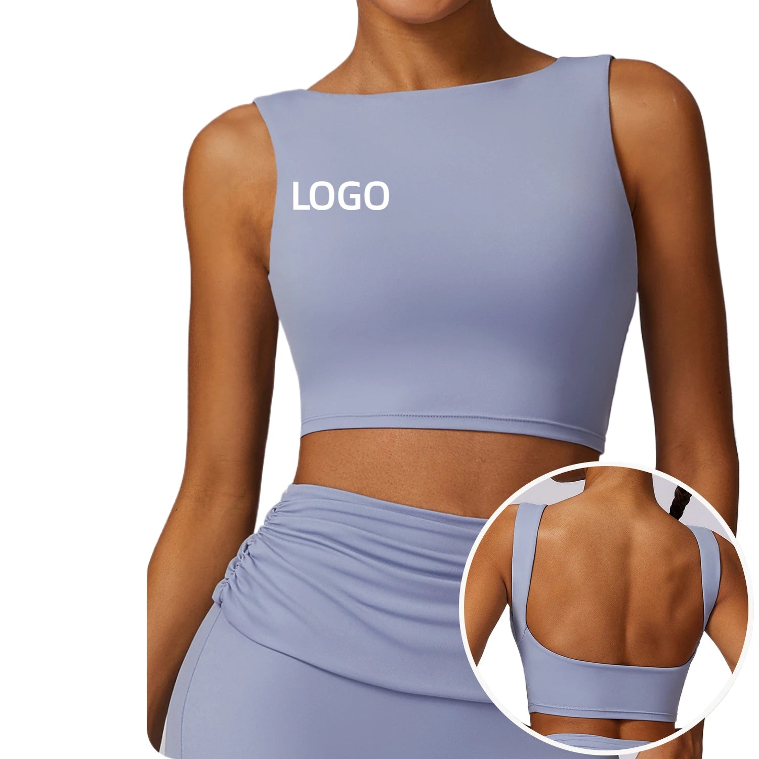 78%nylon 22%spandex Hot Selling Gym Wear Women Push up Crop Tank Top Vest Running Padded Fitness Yoga Sports Bra