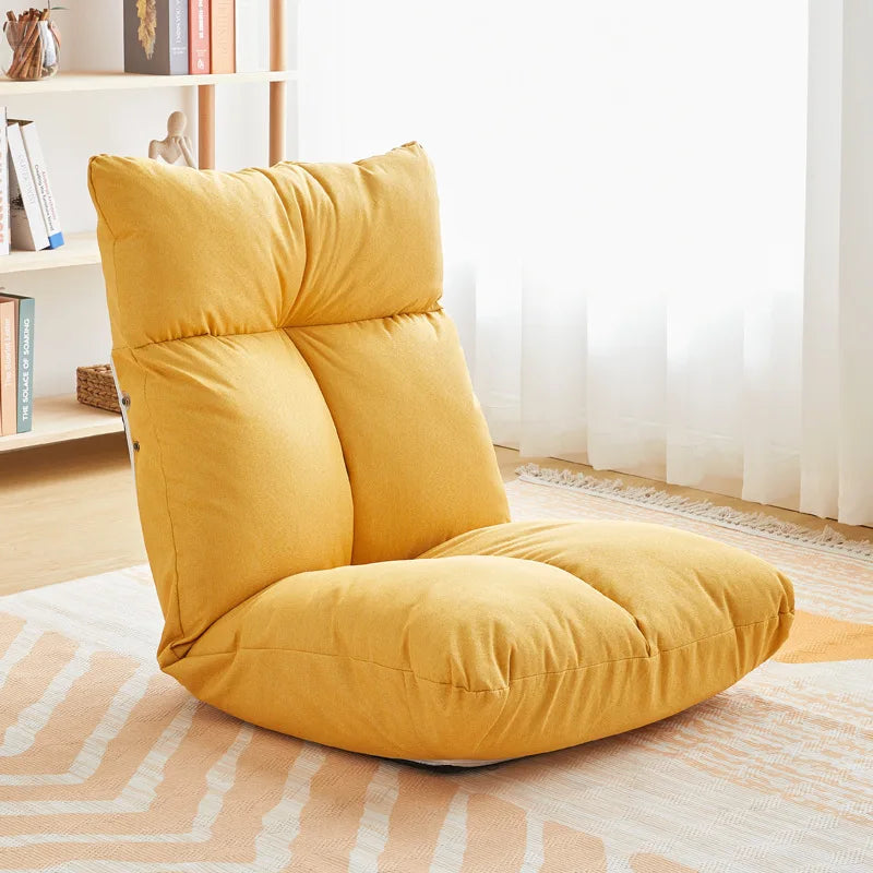 Multi Function Folding Sleeping Bag Adjustable Lazy Sofa Chair Modern Minimalist Style Fabric Living Room Chair Single Person