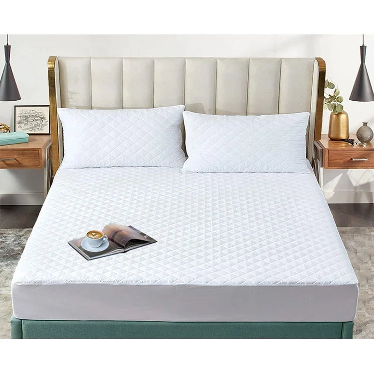 Free Samples Support Customization White Full Queen Size Quilted Waterproof Mattress Protector