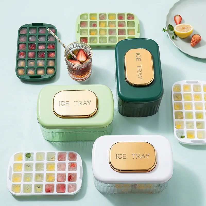 Kitchen Accessories Cool Summer Products Quick Press Ice Cube Ball Tray Maker Set -ice Ball Maker/ Ice Storage Box/ Ice Cube Lid