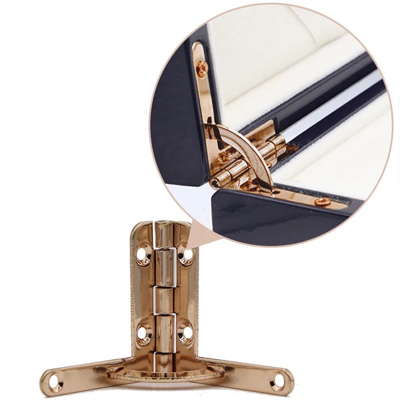 Box Silver Hinges Box Hinge Ornament Carbon Quadrant Hinge