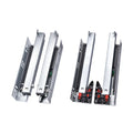 High Quality Stainless Steel Drawer Slides Modern 2-Fold Concealed Runner Rail Sliders Undermount for Kitchen Bedroom Dining