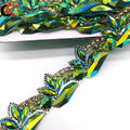 2025 Hot Sale Green AB Color Resin Gems Hot Fix Rhinestone Applique Trim Iron-On Craft for Carnival Costume Dresses Shoe/Bag