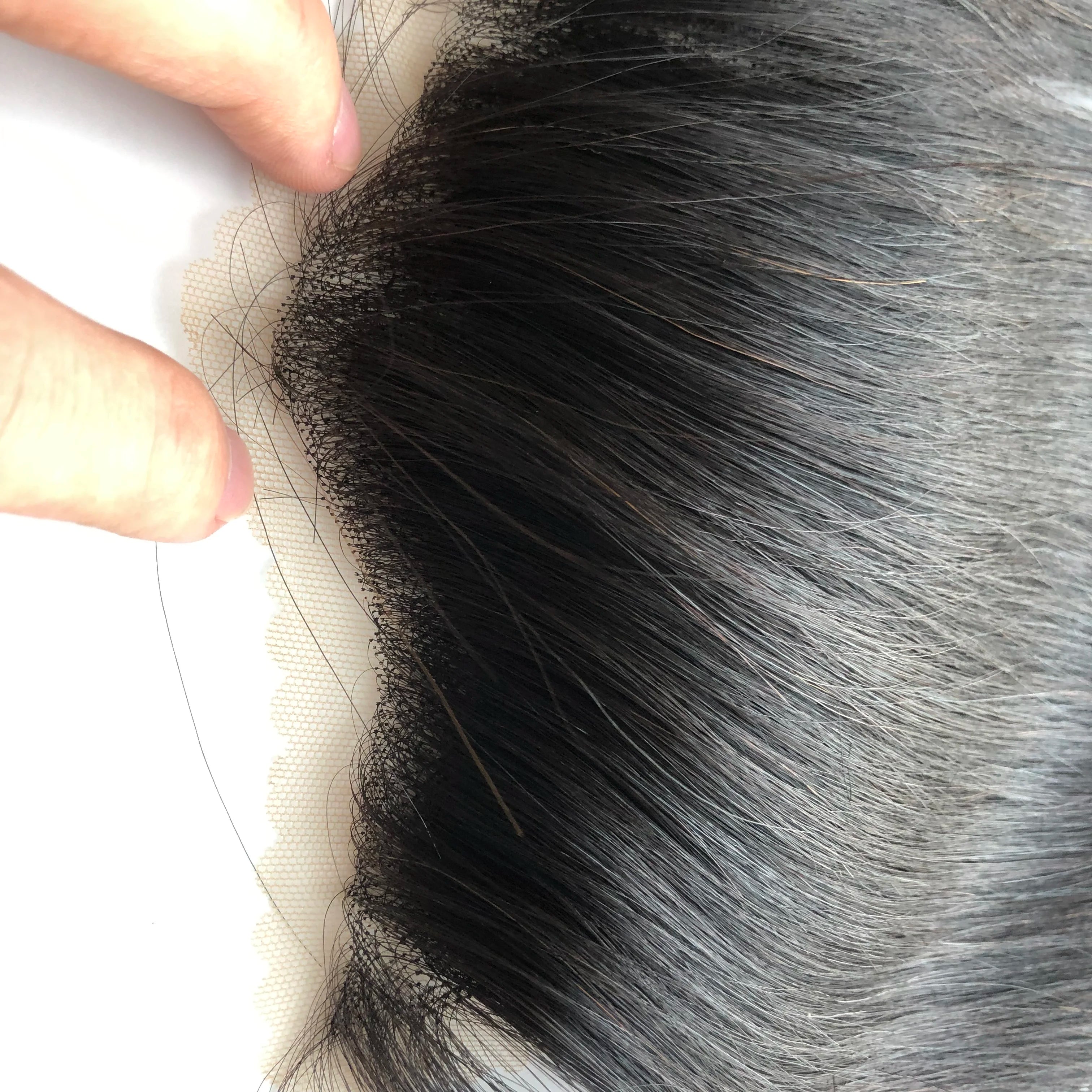 Custom Lace Hand Made Hairline Frontal for Men Hair Human