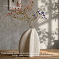Merlin Living Nordic Star Fruit Shape Vases Coastal Style Pull String Texture Modern Wedding Home Decor for Ceramic Vase