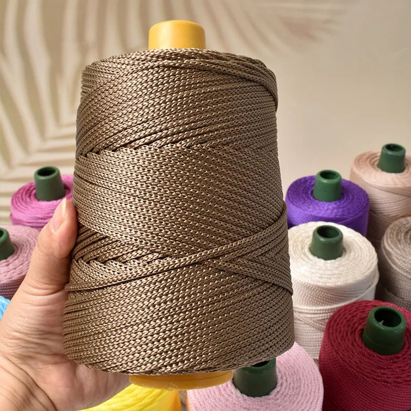 Hot Sale Polyester Crochet Macrame Yarn Cord Crafts for Wall Hangings Bags Shoes Carpets