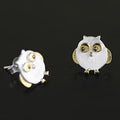 Real 925 Sterling Silver Owl Earrings for Women Girls Gift Hot Fashion Sterling-silver-jewelry Women Earrings