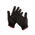 Wholesale Manufacturer Anti-slip Anti-cut Wear Resist Safety PVC Dots Black Cotton Knitted Elastic Cuff Customizable Logo Gloves