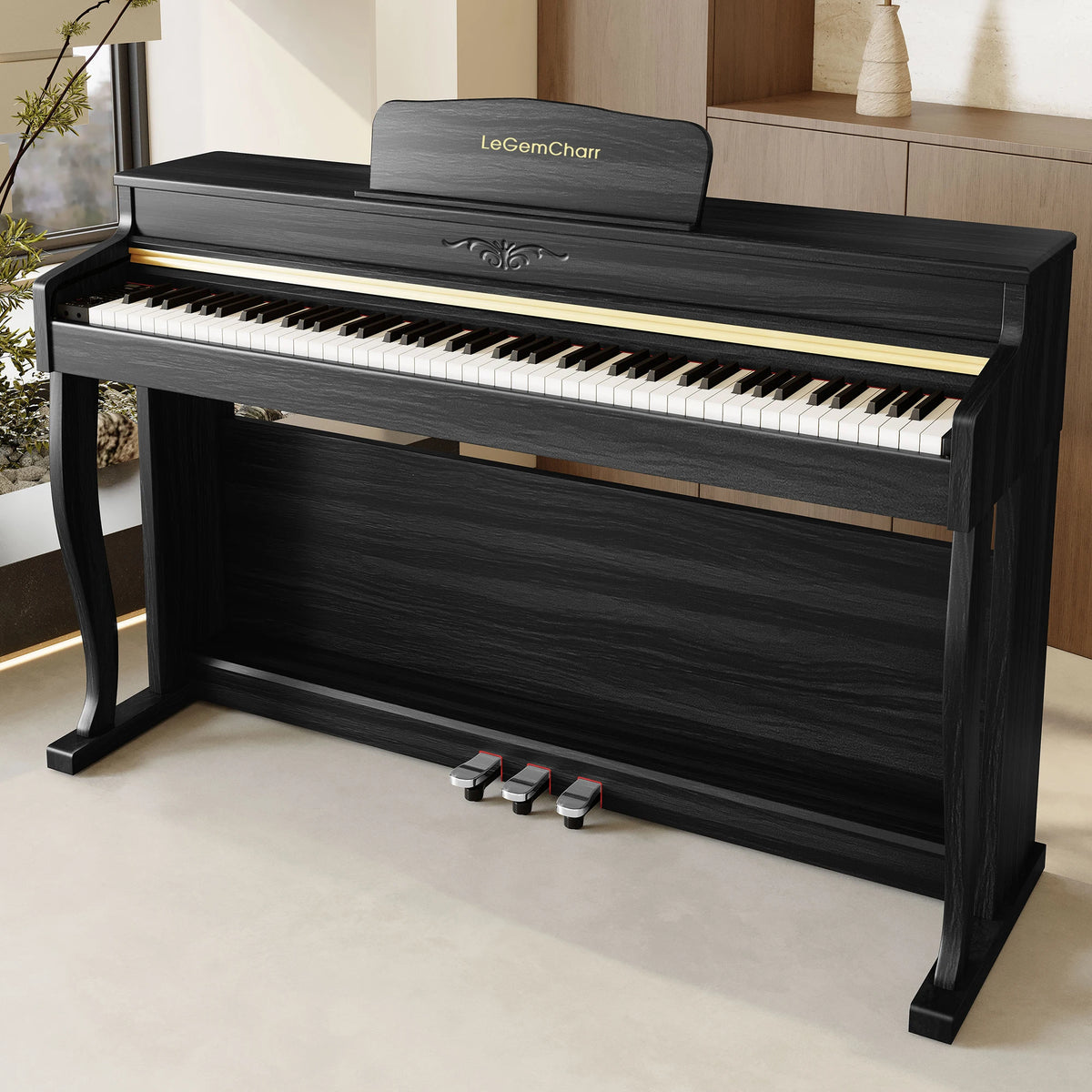 LeGemCharr Piano Keyboard Piano 88 Keys Digital Worlde Digital Piano 88 Weighted Keys