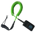 Good Quality TPU Leg Rope Surfboard Coiled Leash Green Color Leash 10ft8mm for Sale