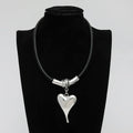 TongLing Zinc Alloy Silver Plated Fashion Jewelry Necklaces Magnet Heart Alloy Chunky Necklace for Couple