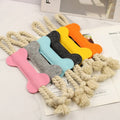 Stocked Puppy Small Medium Breed Felt Bone Dog Interactive Stuffed Durable Pet Squeaky Chew Toy for Puppy Teething Accessories