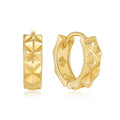 QX Custom OEM Unique Fine Jewelry Vintage Luxury 925 Sterling Silver 18K Gold Plated Hoop & Huggie CC Round Earrings Women