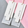 Factory Direct Price Customized Logo Clothing Hanging Tags Garment Hanging Tags Free Design for Private Clothes Tags