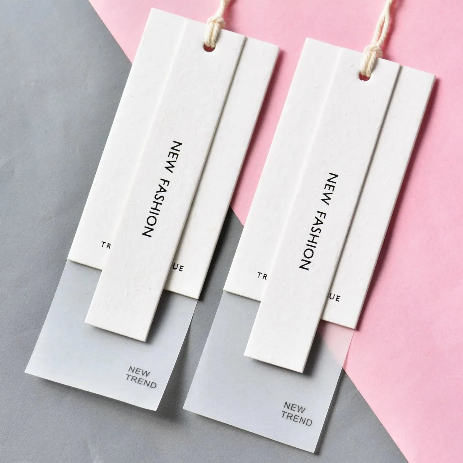 Factory Direct Price Customized Logo Clothing Hanging Tags Garment Hanging Tags Free Design for Private Clothes Tags