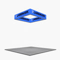 Custom Design Logo Branded Advertising Promotional Expo Trade Show Exhibition Booth Display LED Backlit Ceiling Hanging Banner