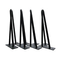 Furniture Table Chair Desk Hair Pin Legs 3 Rod Industrial Coffee Chrome Gold Cast Iron Coffee Dining Metal Hairpin Table Legs