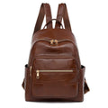 Fashion High Quality Custom Brown Designer  Luxury Ladies Mini Backpack Pu Leather
